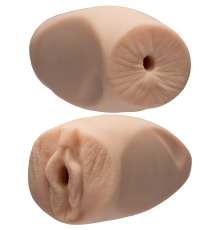 Мастурбатор двосторонній Doc Johnson Dani Daniels/Cherie Deville Ultraskyn, вагіна/попка