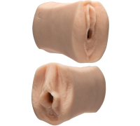 Мастурбатор двосторонній Doc Johnson Jessie Andrews / Julia Ann Ultraskyn, вагіна/вагіна