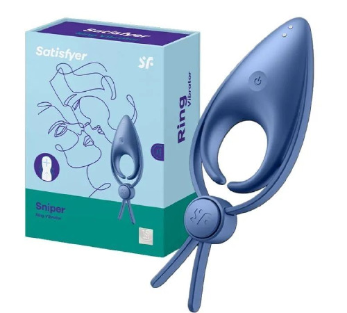Эрекционное кольцо Satisfyer Sniper Blue