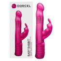 Вибратор-кролик Dorcel Baby Rabbit Pink с жемчужным массажем и вращающейся головкой