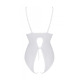 Боді з ажурним декором та відкритим кроком Ursula Body white L/XL — Passion