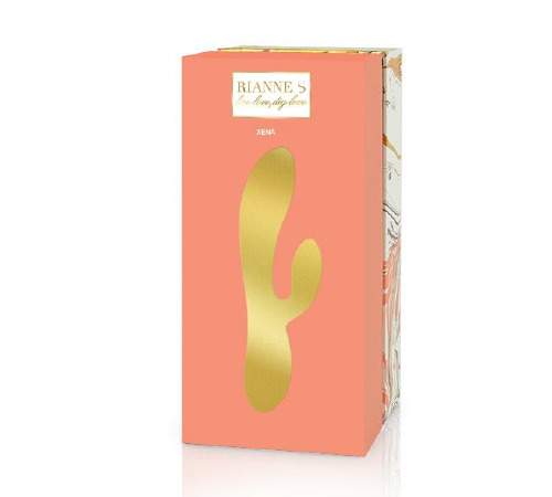 Вибратор-кролик Rianne S: Xena Peach/Coral, 10 режимов работы, медицинский силикон