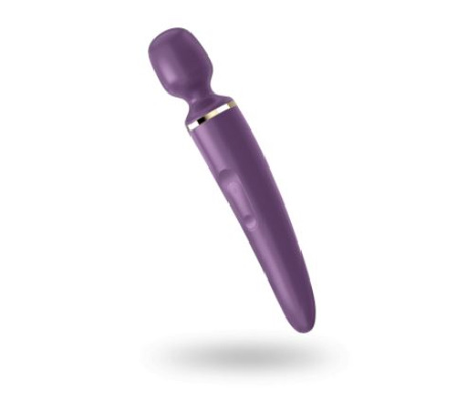 Вібромасажер Satisfyer Wand-er Woman (Purple/Gold) водонепроникний, потужний, розмір XXL