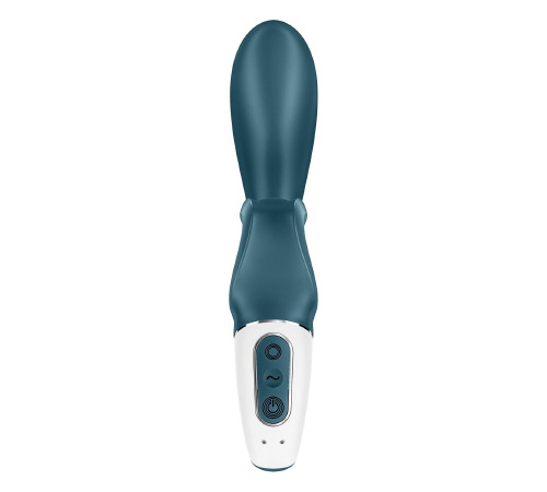 Смарт вибратор кролик Satisfyer Hug Me Bluegrey, 2 мотора, диаметр 4,2см, широкая клиторальная часть