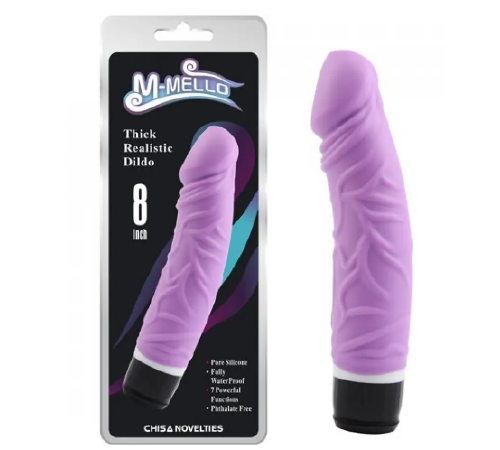 Силіконовий вібратор Chisa m mello Thick Realistic Purple
