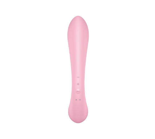 Двусторонний вибратор-кролик Satisfyer Triple Oh Pink, 3 мотора, рукоятка-массажер