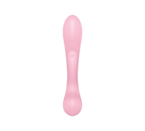 Двусторонний вибратор-кролик Satisfyer Triple Oh Pink, 3 мотора, рукоятка-массажер