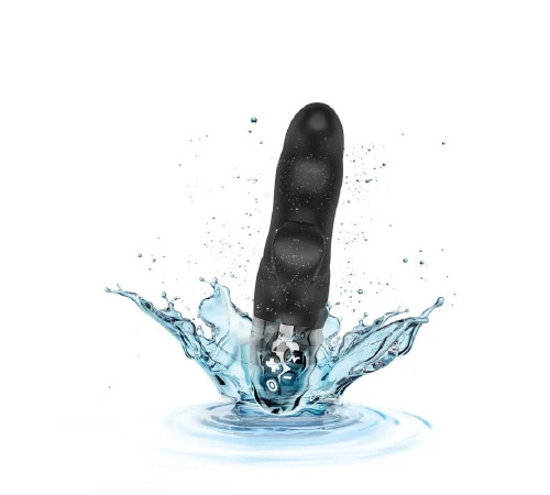 Вибратор-кролик с электростимуляцией Mystim Hop Hop Bob Black Edition