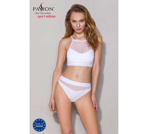 Трусики с прозрачной вставкой Passion PS006 PANTIES white, size S