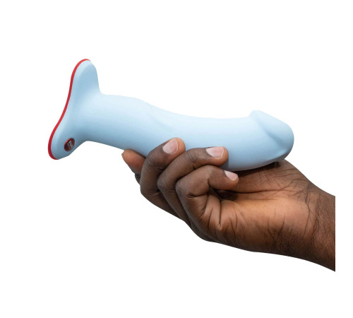 Фаллоимитатор Fun Factory THE BOSS STUB, нежно-голубой, реалистичная текстура, диаметр 4,1 см