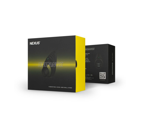 Эрекционное виброкольцо Nexus Enhance Vibrating Cock and Ball Ring, двойное