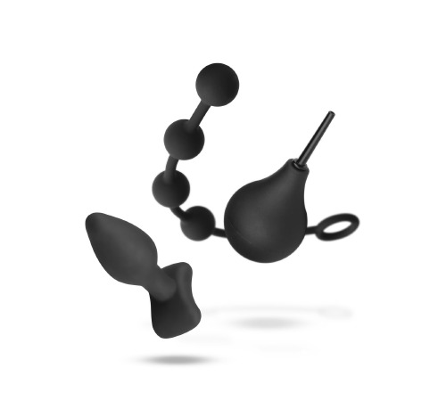 Набор новичка для анальной стимуляции Nexus ANAL BEGINNER KIT, спринцовка 224 мл, анальные бусы 20 м