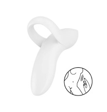 Вибратор на палец Satisfyer Bold Lover White, гибкий