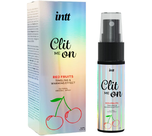 Возбуждающий спрей для клитора Intt Clit Me On Red Fruits Warming Effect 12 мл, согревающий эффект