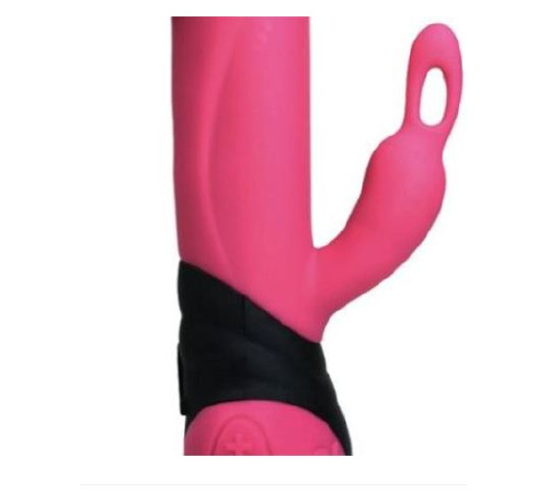 Вібратор з обертанням стовбура Adrien Lastic Bonnie & Clyde з пультом LRS, з петелькою для пальчика