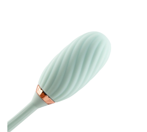 Вакуумный клиторальный стимулятор Otouch Louis Vibrate Teal с виброяйцом, в кейсе