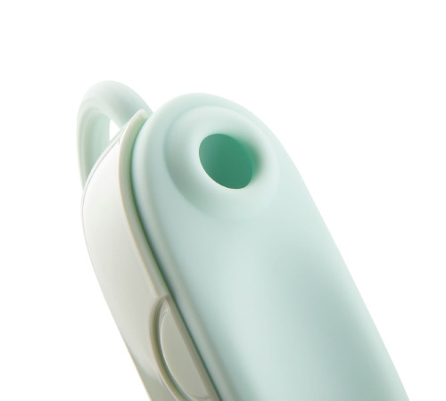 Вакуумный клиторальный стимулятор Otouch Louis Vibrate Teal с виброяйцом, в кейсе