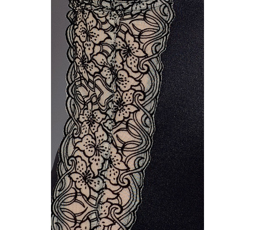 Рубашка приталена з філіжанками MONTANA CHEMISE black L/XL - Passion Exclusive, трусики