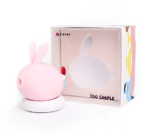 Вакуумний кліторальний стимулятор з вібрацією KISTOY Too Simple Pink
