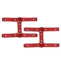 Гартеры на ногу из натуральной кожи Art of Sex - Kristina Leg Garters (2 шт), Красный