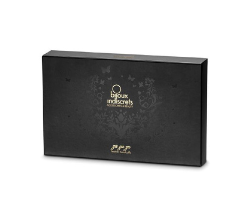 Пушистые наручники Bijoux Indiscrets Za za zu - feahter handcuffs, перьевые, подарочная упаковка