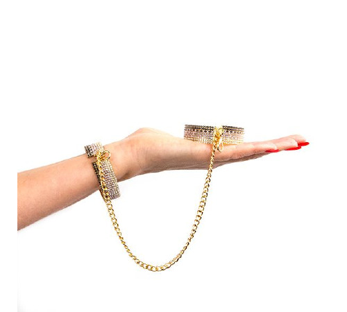 Лакшери наручники-браслеты с кристаллами Rianne S: Diamond Cuffs, подарочная упаковка