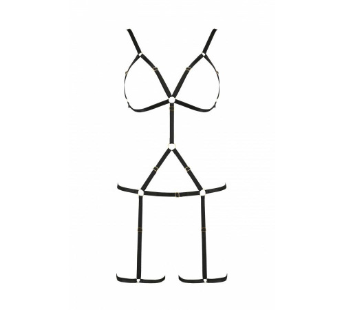 Портупея-стрепы на все тело INDICA black XXL/XXXL - Passion Exclusive