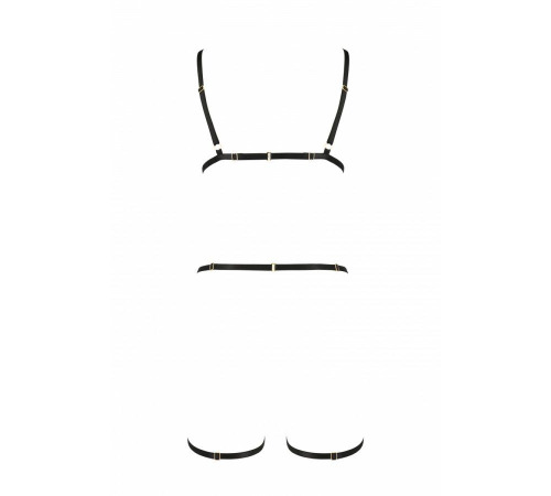 Портупея-стрепы на все тело INDICA black XXL/XXXL - Passion Exclusive