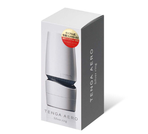 Мастурбатор Tenga - Aero Masturbator Silver, інноваційна технологія всмоктування