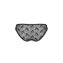 Трусики-слипы с кружевной сеточкой Dina Thong black S/M - Passion