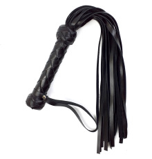 Плеть Флоггер 50 хвостов 50 см натуральная кожа Черный