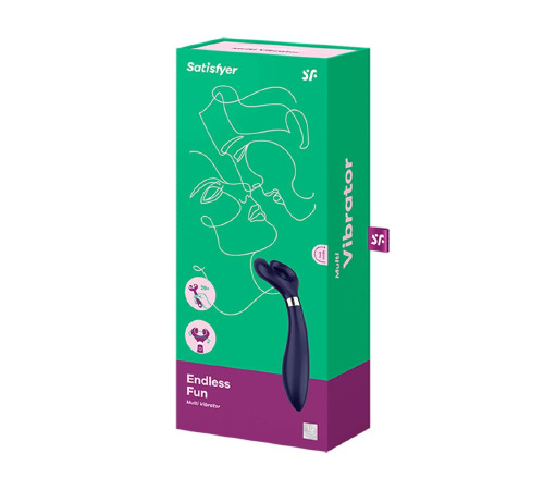 Вібратор для пар Satisfyer Endless Fun Blue, три мотори, багатофункціональний