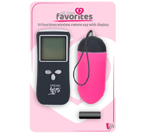 DT21840 Виброяйцо с пультом управления и дисплеем Dream Toys ALL TIME FAVORITES 10F REMOTE EGG DISPL