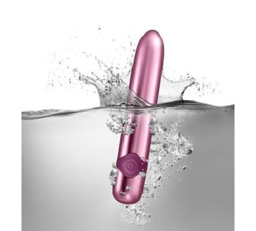 Мощный вибратор Rocks Off Havana Lilac с цветной LED-подсветкой, 10 режимов работы, перезаряжаемый