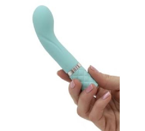 Роскошный вибратор Pillow Talk - Racy Teal с кристаллом Сваровски для точки G, подарочная упаковка