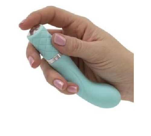 Роскошный вибратор Pillow Talk - Racy Teal с кристаллом Сваровски для точки G, подарочная упаковка