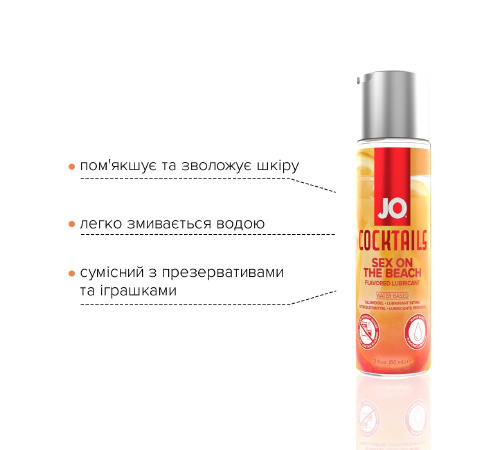 Лубрикант на водной основе System JO Cocktails - Sex on the Beach (60 мл)