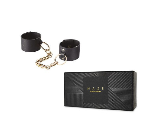Наручники Bijoux Indiscrets  MAZE - Wide Cuffs Black