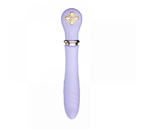 Вибромассажер-пульсатор с подогревом ZALO DESIRE, Fantasy Violet