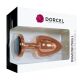 Металева анальна пробка із прикрасою у вигляді кристалу Dorcel - Diamond Plug Rose Gold M