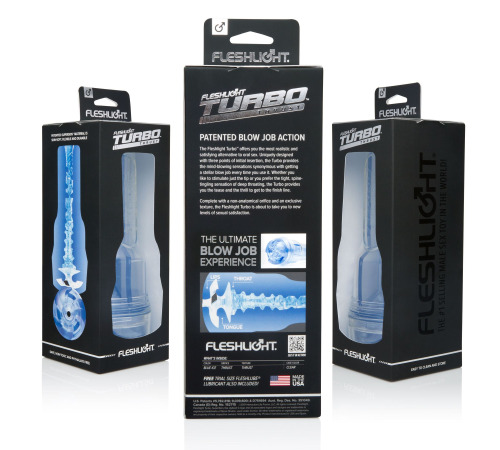 Мастурбатор Fleshlight Turbo Thrust Blue Ice (імітатор мінету)