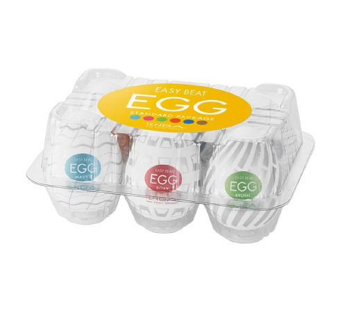 Набор мастурбаторов-яиц Tenga Egg New Standard Pack (6 яиц)