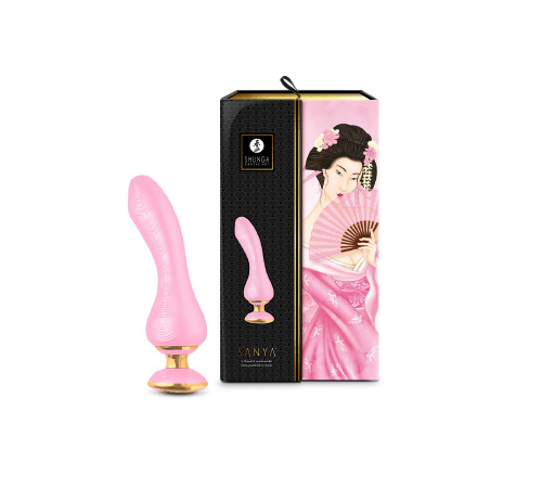 Вибратор для точки G Shunga Sanya Light Pink, гибкий ствол