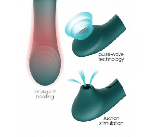 Ультрасучасний Вібромасажер 3 в 1 Zalo Queen, Jewel Green