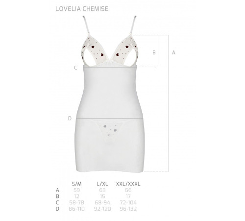 LOVELIA CHEMISE white S/M - Passion
