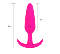 Анальная пробка Velvet Bullet L, бархатный силикон, цвет Розовый