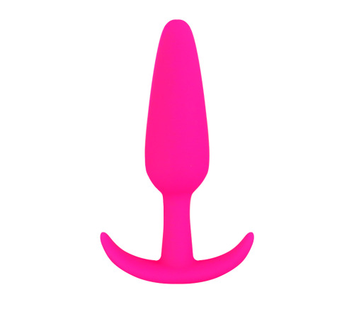 Анальна пробка Velvet Bullet L, оксамитовий силікон, рожевий колір