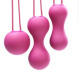Набор вагинальных шариков Je Joue - Ami Fuchsia, диаметр 3,8-3,3-2,7см, вес 54-71-100г