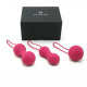 Набор вагинальных шариков Je Joue - Ami Fuchsia, диаметр 3,8-3,3-2,7см, вес 54-71-100г