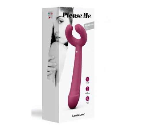 Вибратор для пар Love To Love PLEASE ME - PLUM STAR с тремя моторами, гибкий